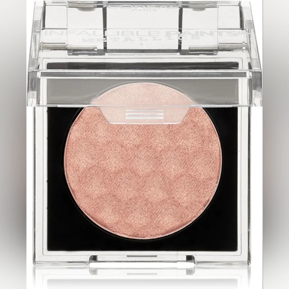 2 x L'Oréal Paris Infallible Paints Eyeshadow Metallics 400 Rose Chrome - Picture 3 of 7